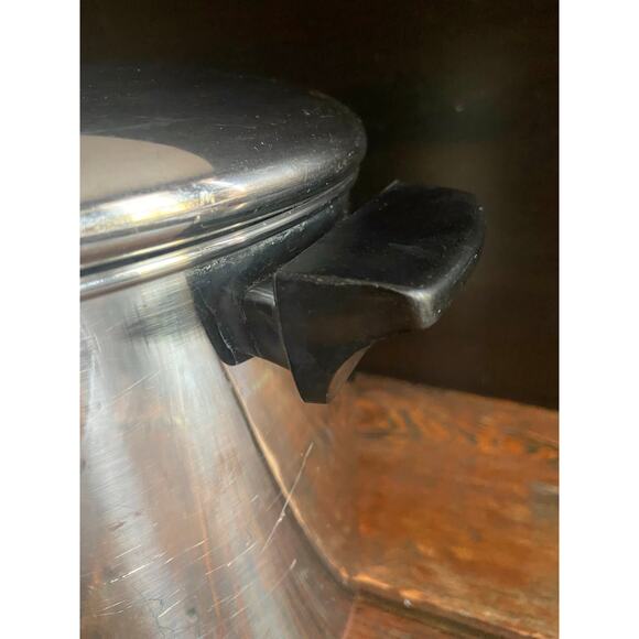 Vintage REVERE WARE 8qt Copper Clad Stock Pot w/Lid - Picture 3 of 12